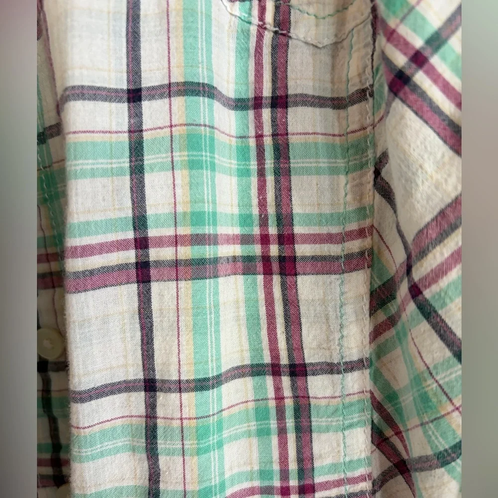 Torrid Plaid Button-Up Shirt Size 3 - Picture 4 of 8